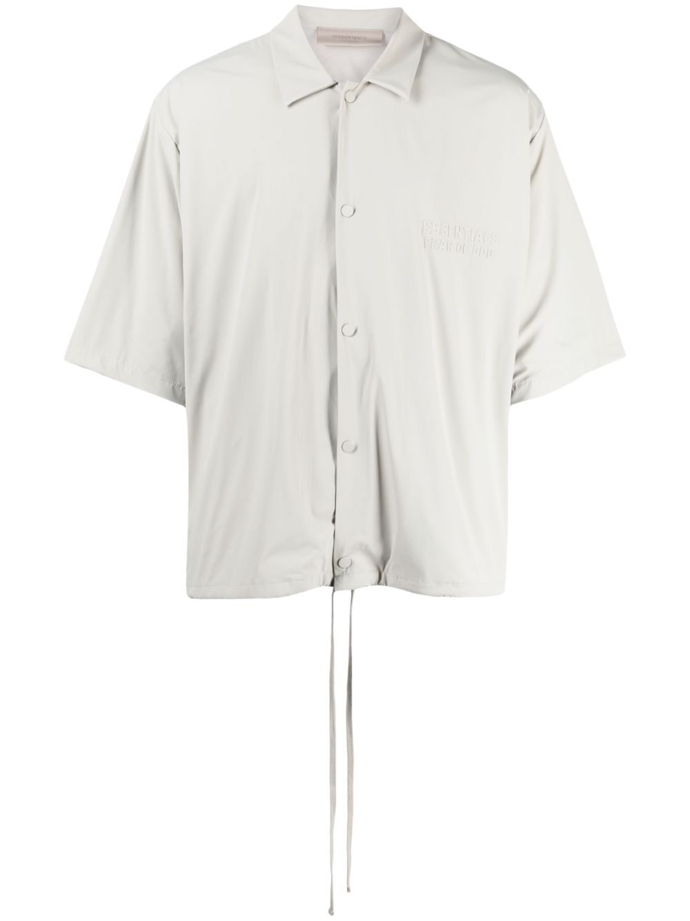 FEAR OF GOD ESSENTIALS 橡胶logo短袖衬衫 - 绿色