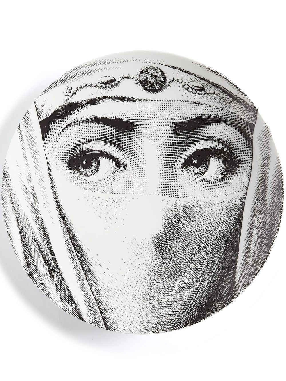Fornasetti Tema e Variazioni n.84 装饰盘 - 白色