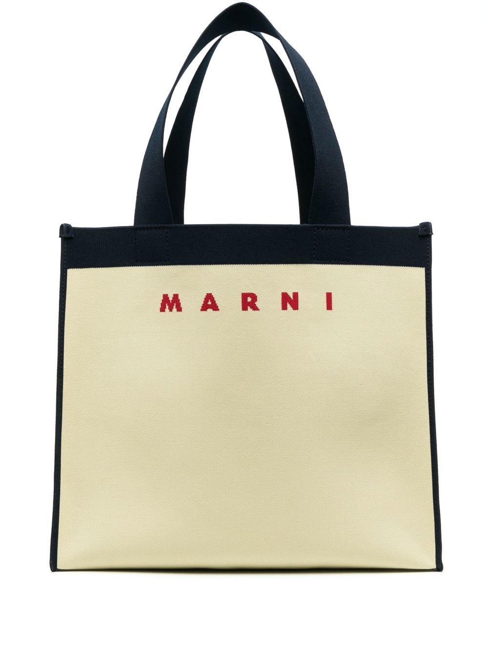 Marni logo提花托特包 - 黄色