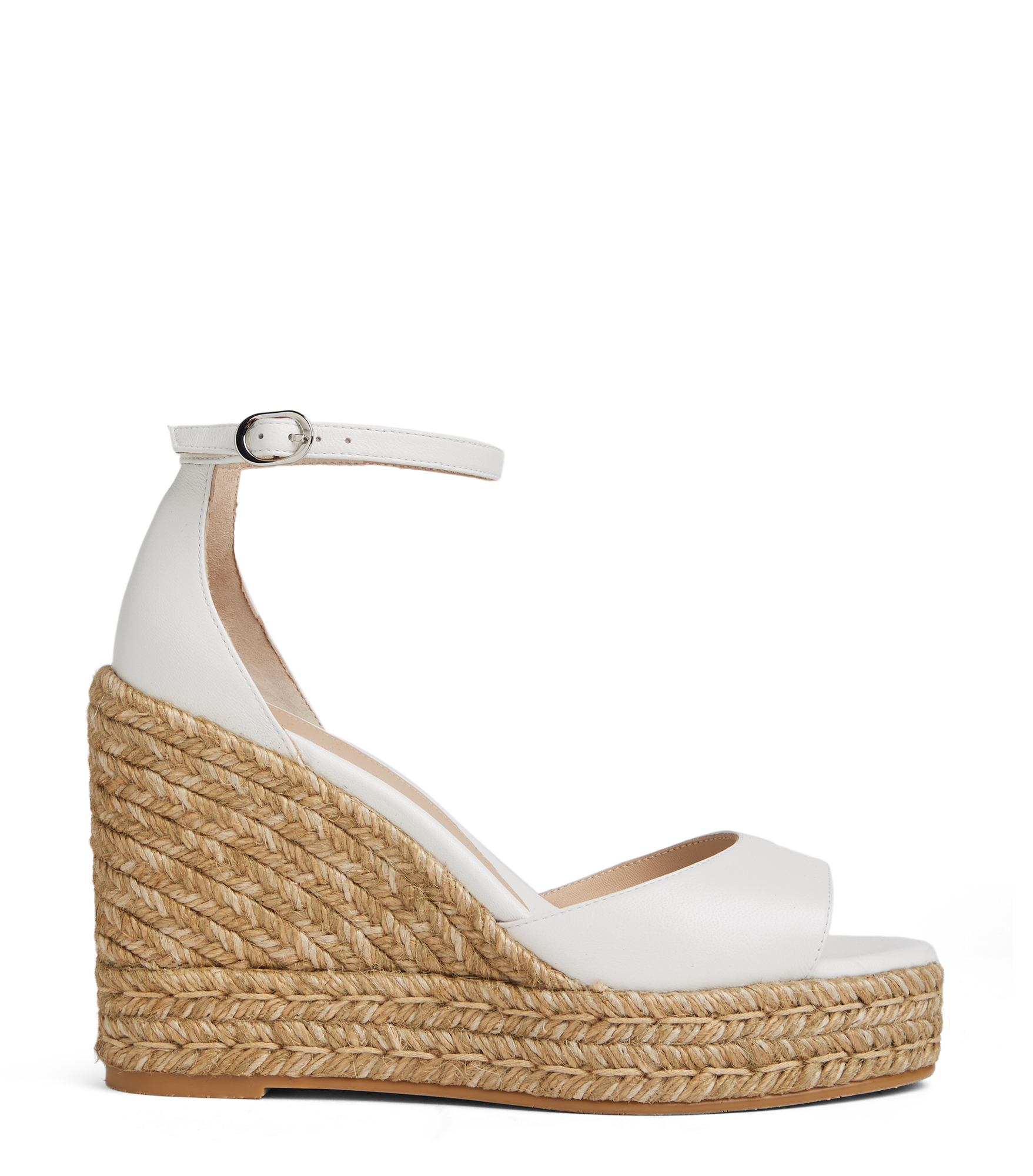 Stuart Weitzman Nudistcurve Espadrille Wedge - Woman Wedges White 41