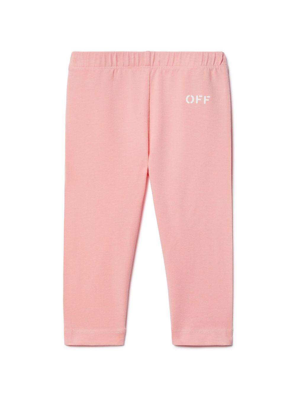 Off-White Kids OFF 标记打底裤 - 粉色