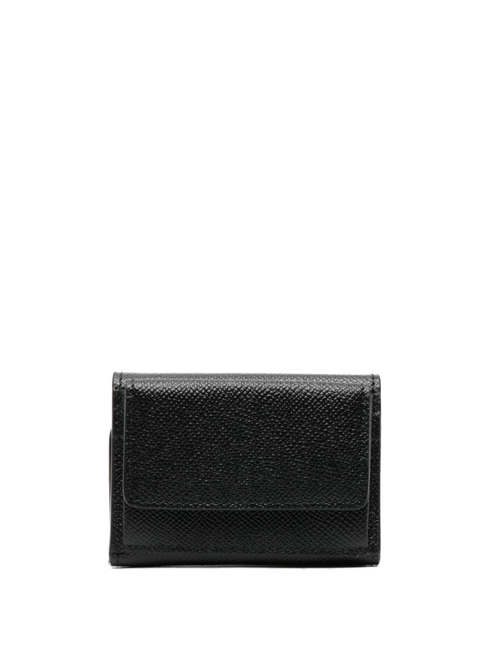 Maison Margiela Four Stitch logo皮质钱包 - 黑色