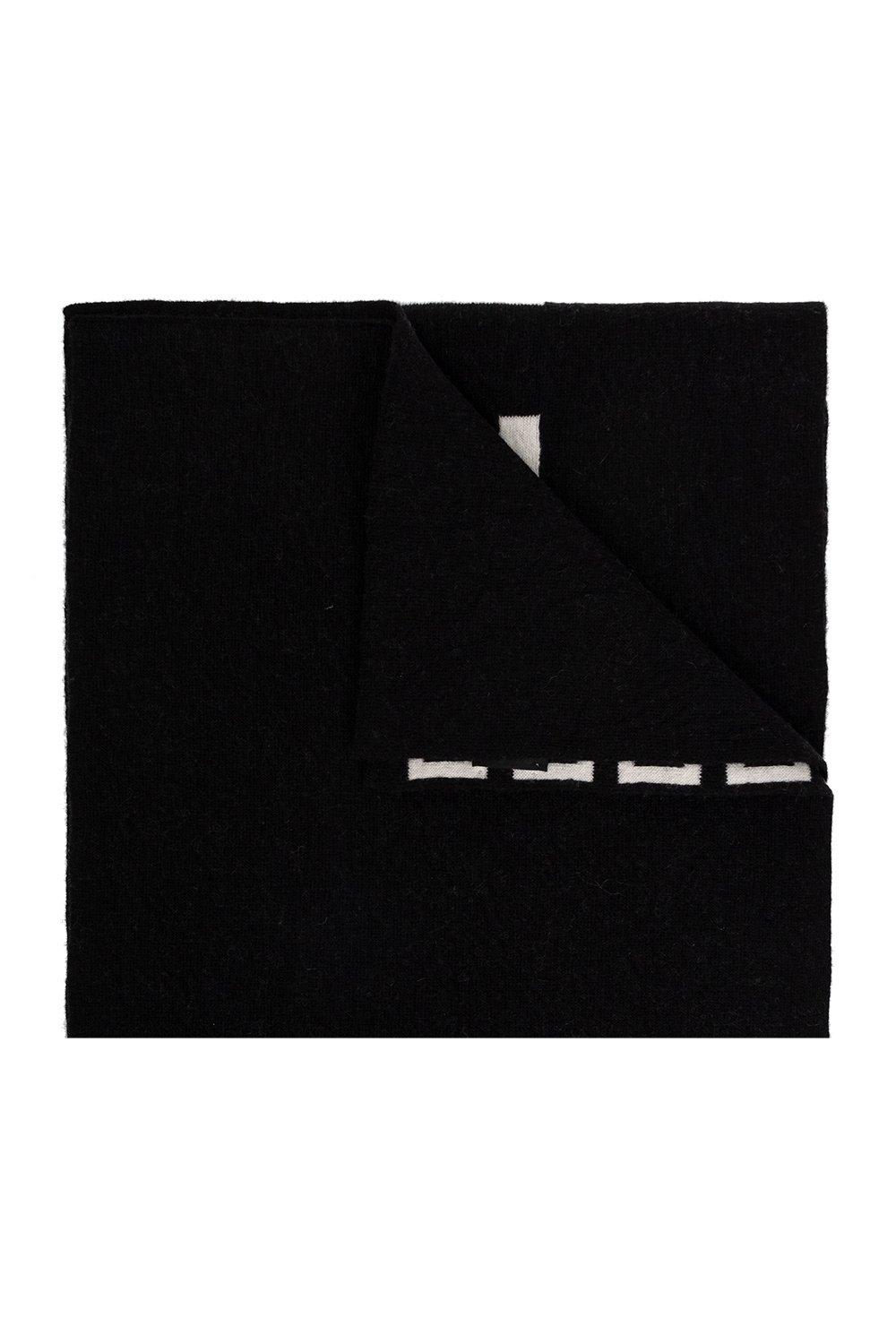 Givenchy Reversible Logo-intarsia Knitted Scarf