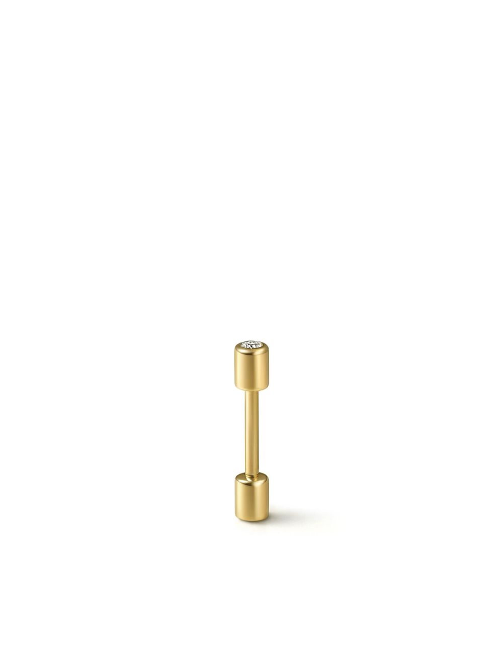 Shihara 18K黄金 Twist Pin 01 钻石耳环 - 金色