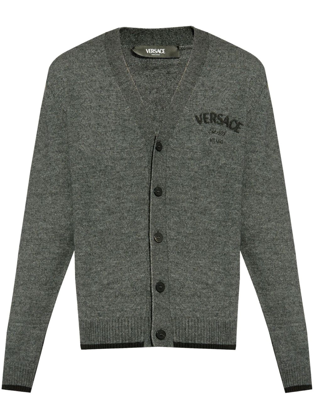 Versace Milano Stamp 开衫 - 灰色