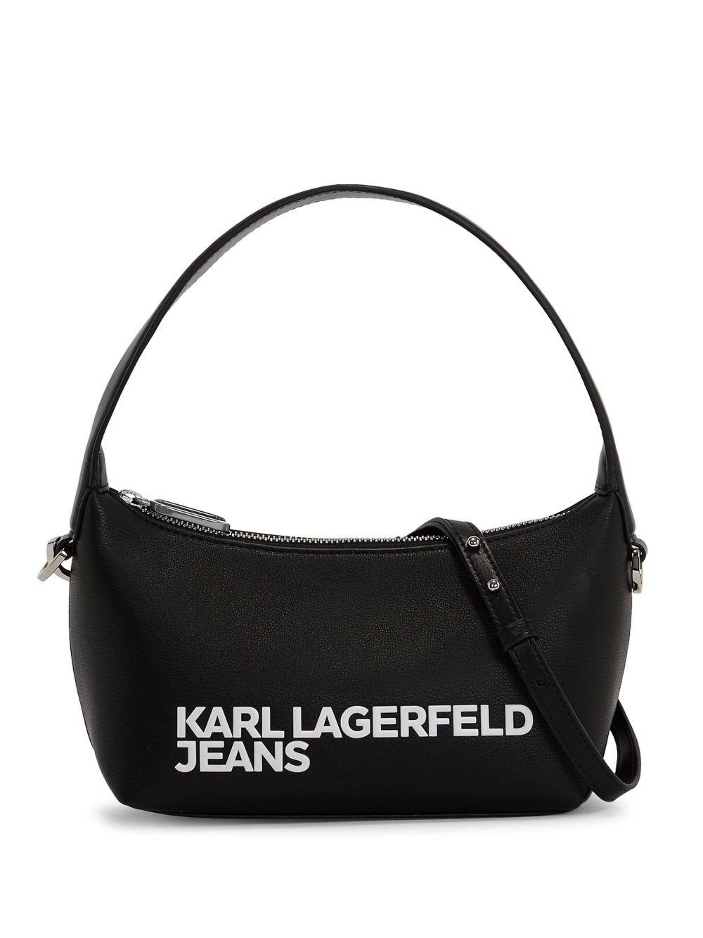 Karl Lagerfeld Jeans logo印花斜挎包 - 黑色