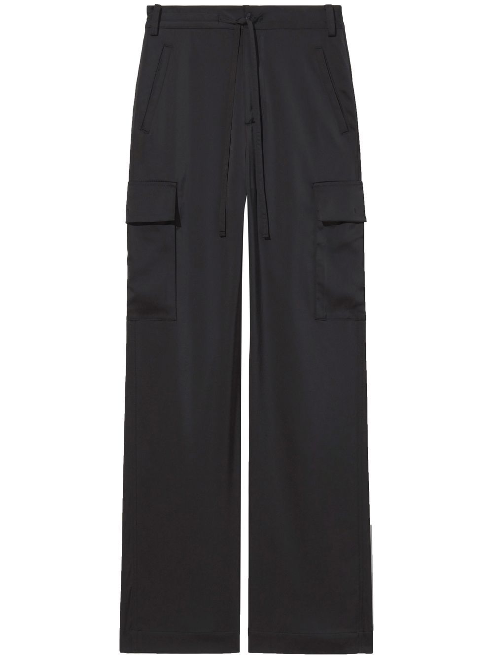 Proenza Schouler White Label 抽绳工装长裤 - 黑色
