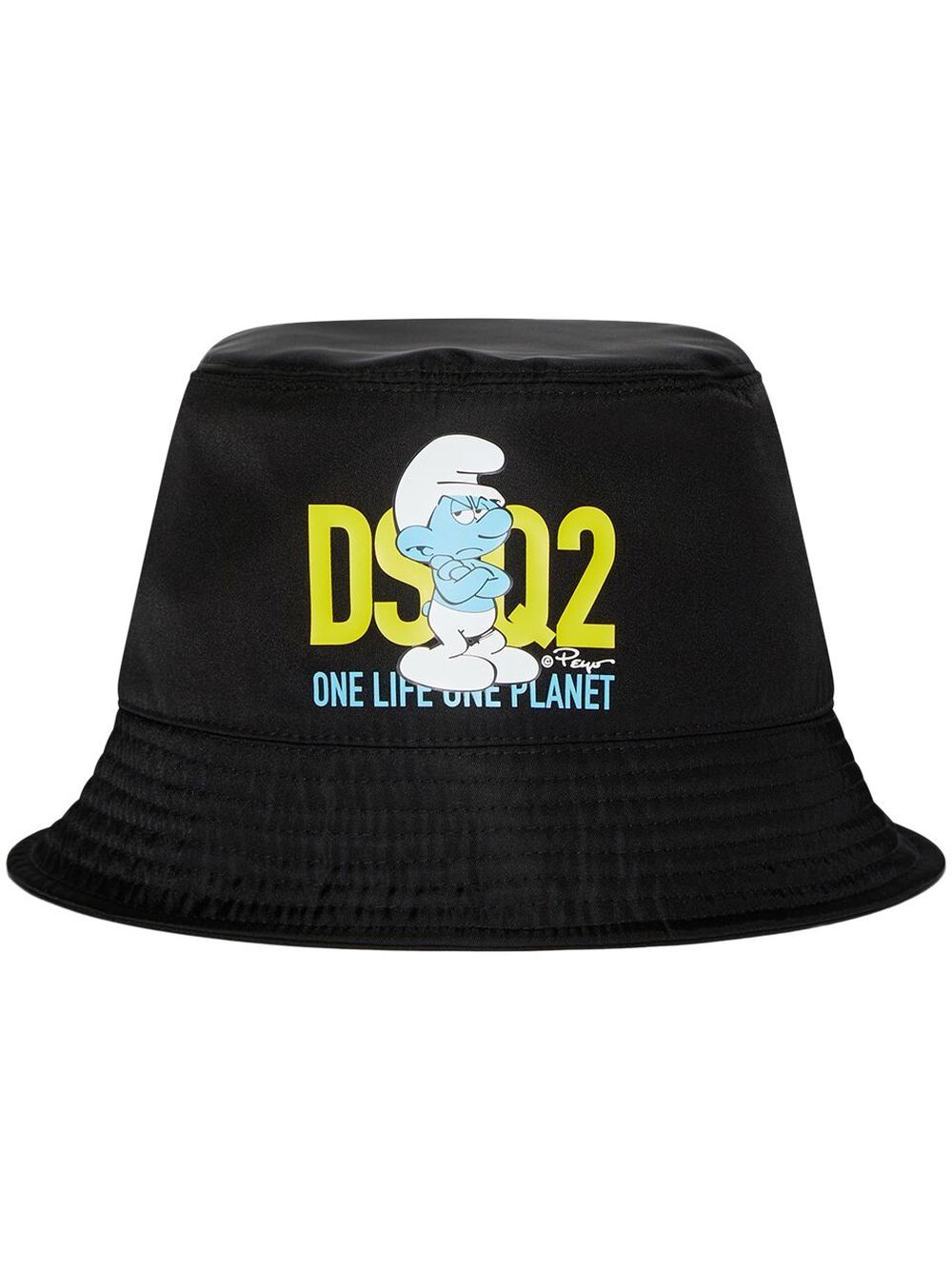 DSQUARED2 Smurf 渔夫帽 - 黑色