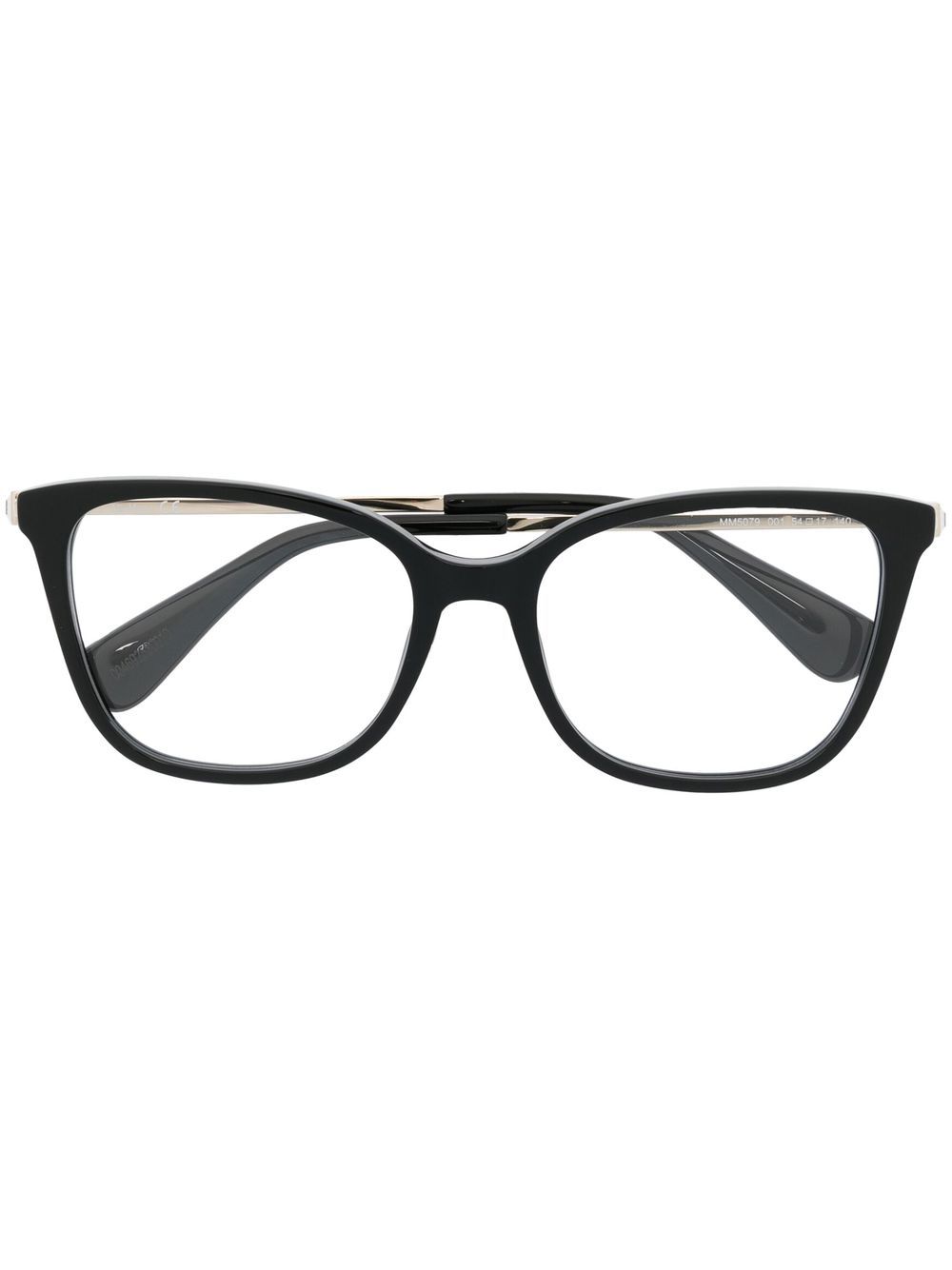 Max Mara Eyewear Wayfarer 镜框光学眼镜 - 金色