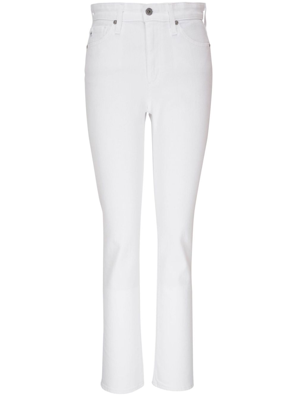 AG Jeans 高腰紧身牛仔裤 - 白色