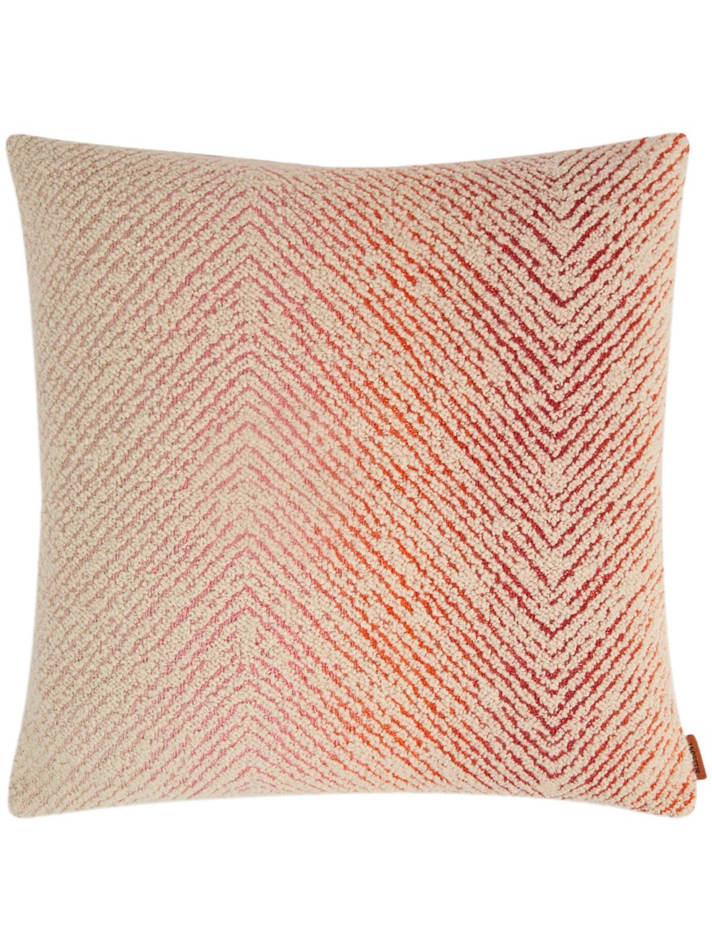 Missoni Home Brouges Z字形编织抱枕 - 红色