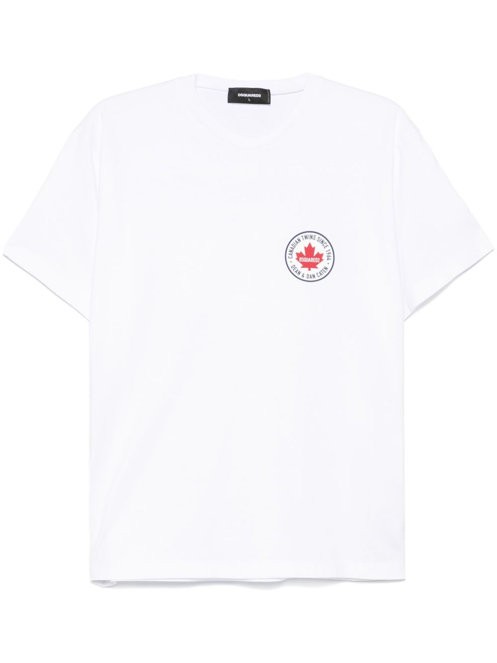 DSQUARED2 logo印花T恤 - 白色