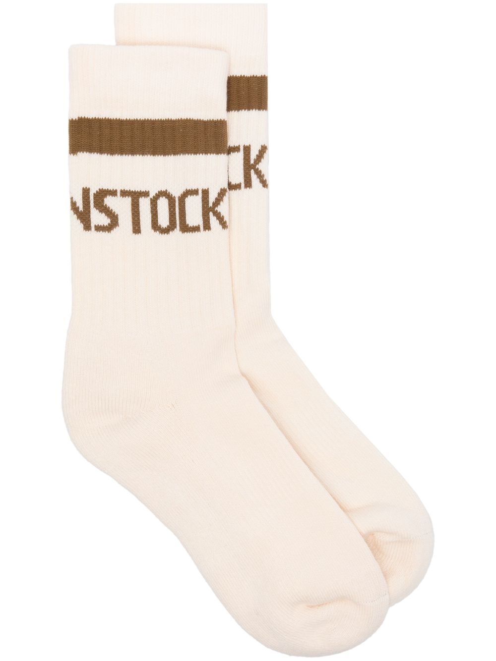 Birkenstock logo嵌花针织袜 - 中性色