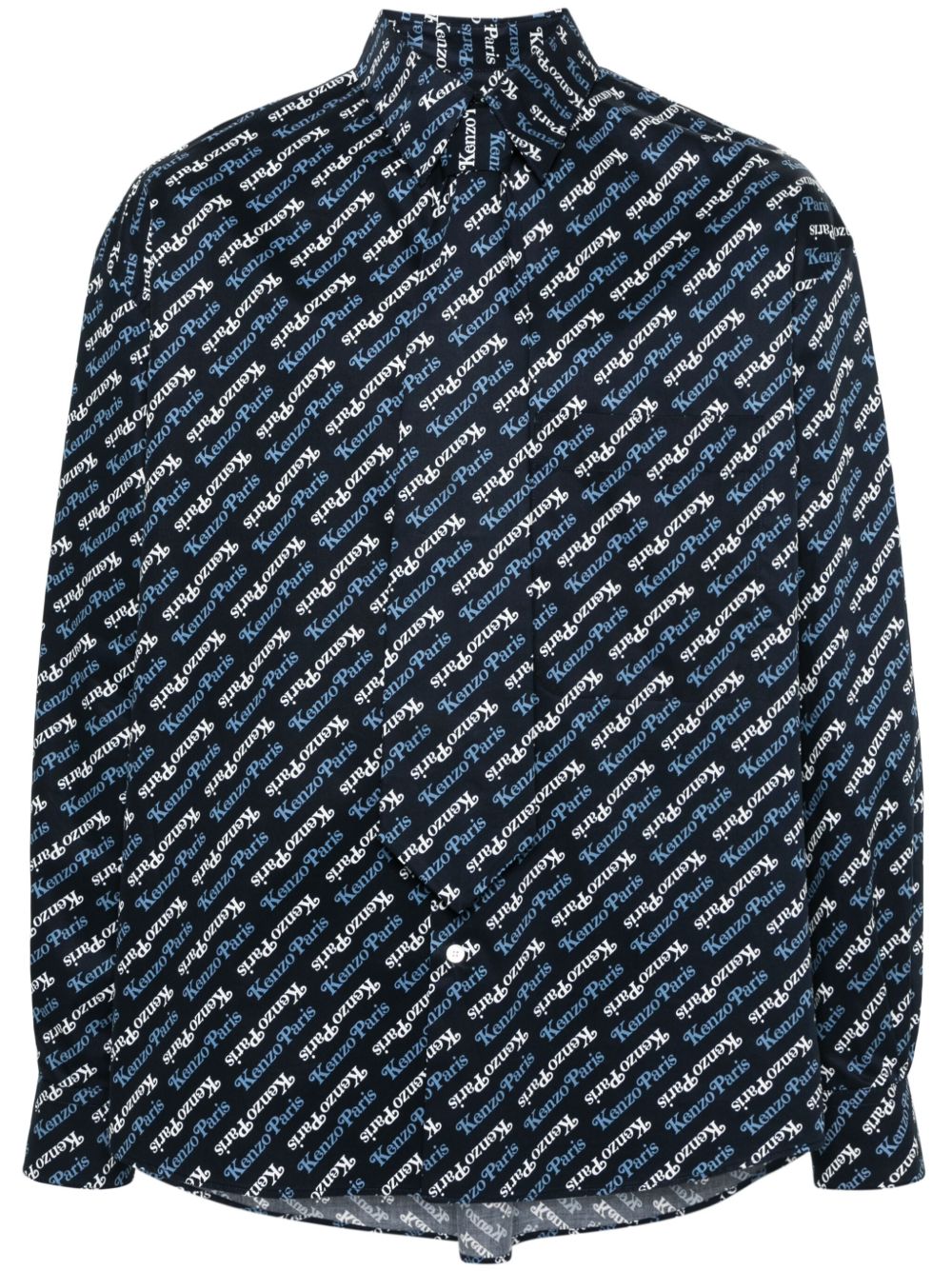 Kenzo x Verdy logo印花衬衫 - 蓝色