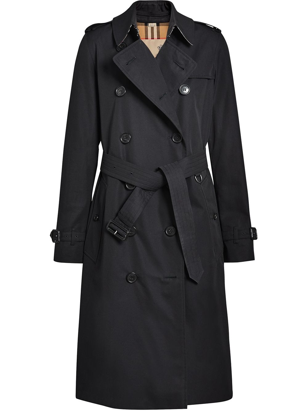 Burberry 博柏利 Kensington Heritage 长款风衣 - 黑色