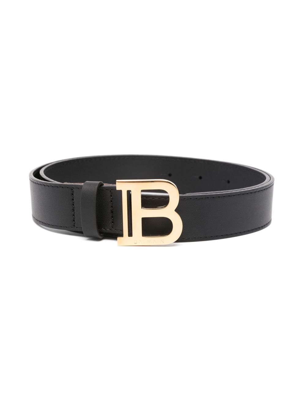 Balmain Kids logo扣环腰带 - 黑色