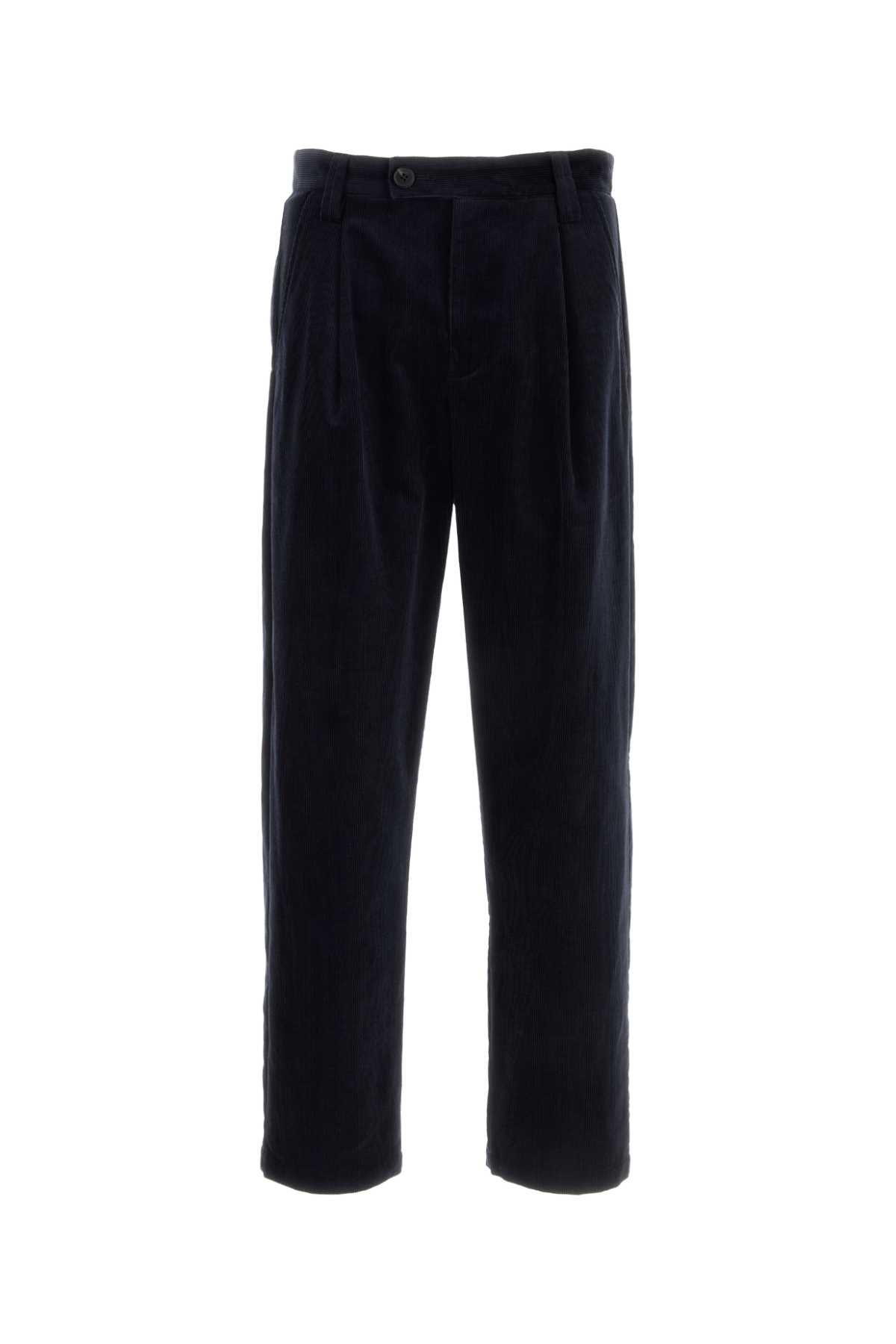 A. P.C. Dark Blue Corduroy Renato Pant