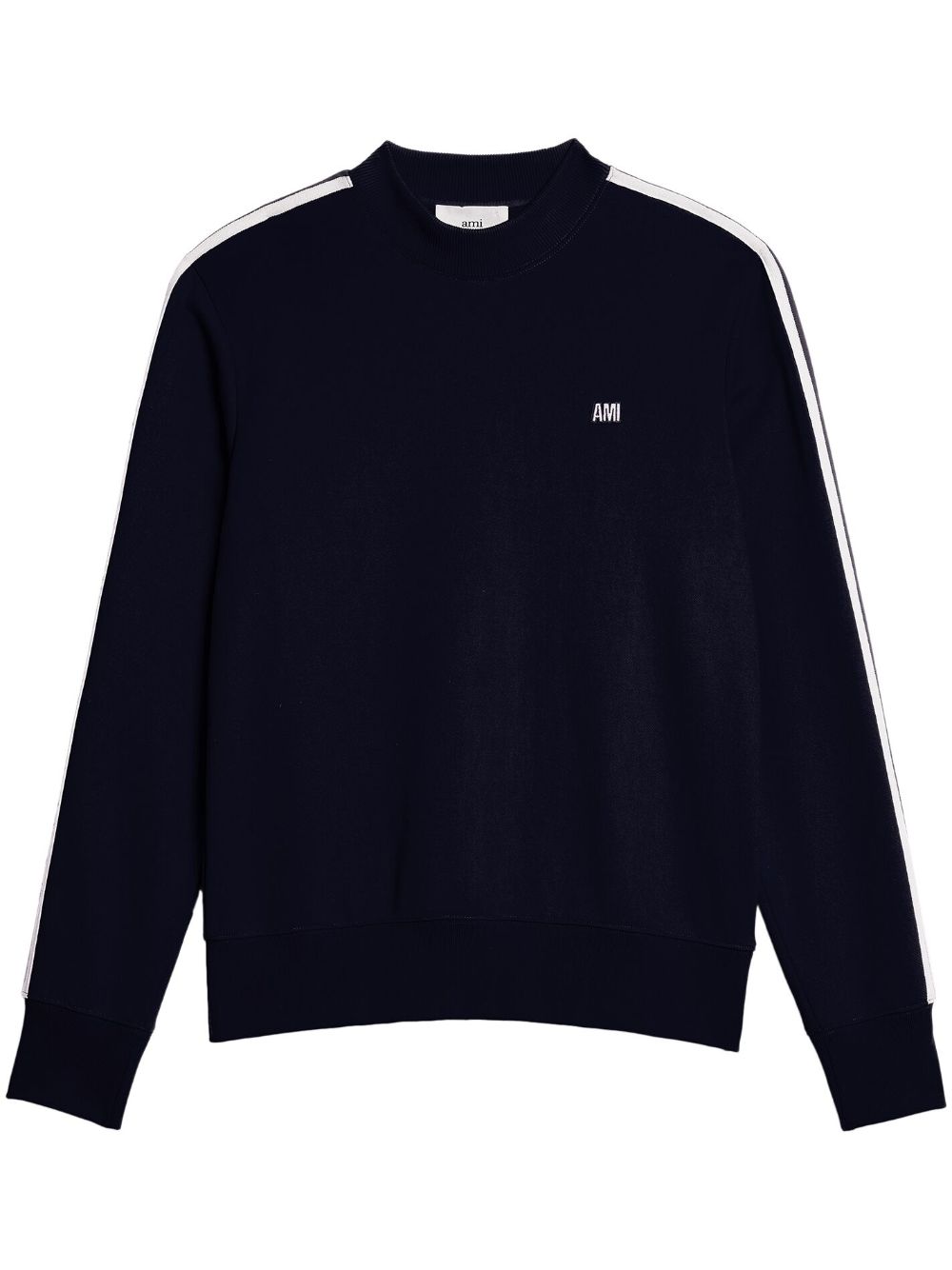 AMI Paris logo刺绣卫衣 - 蓝色