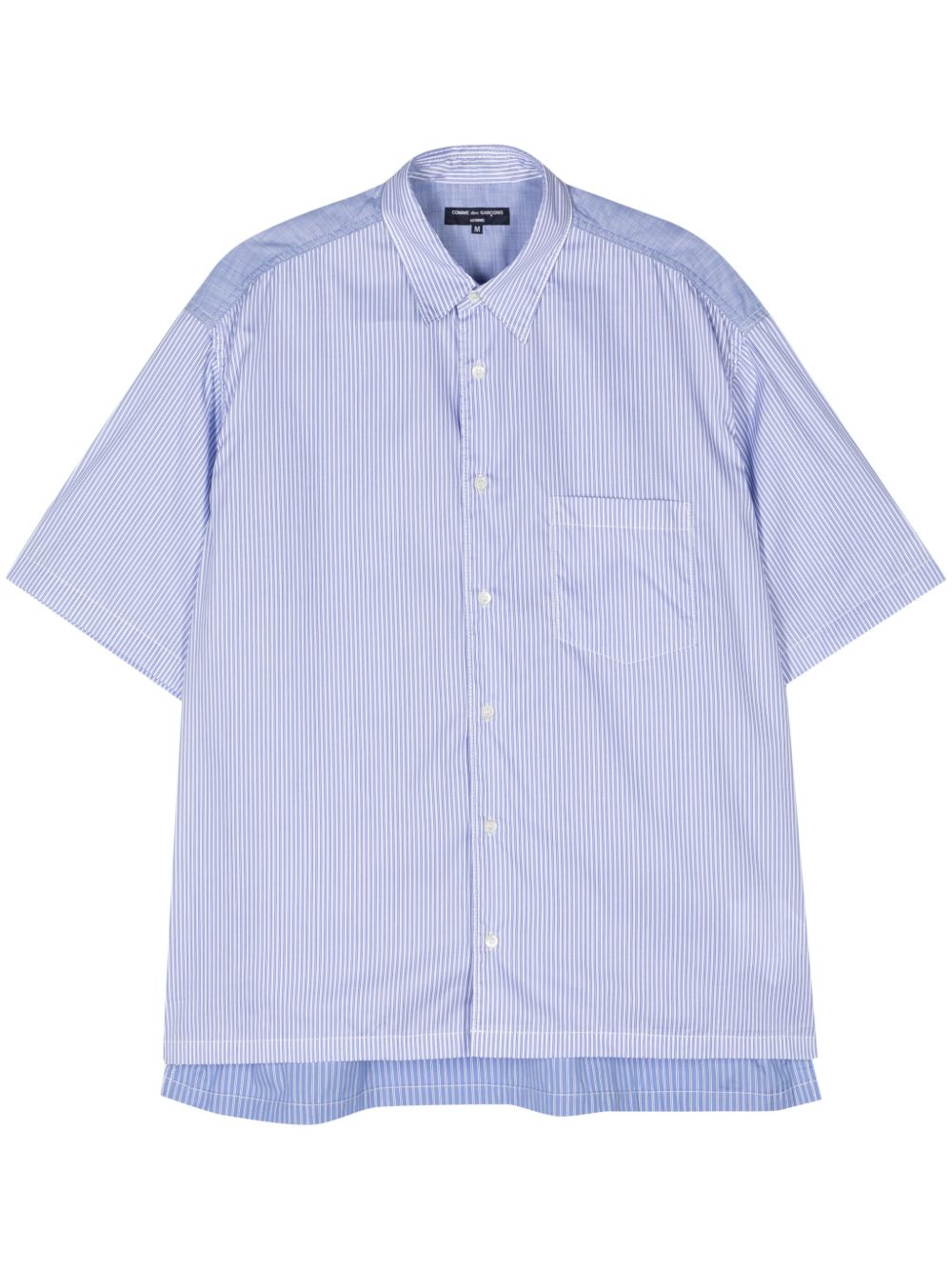 Comme Des Garçons 条纹衬衫 - 蓝色