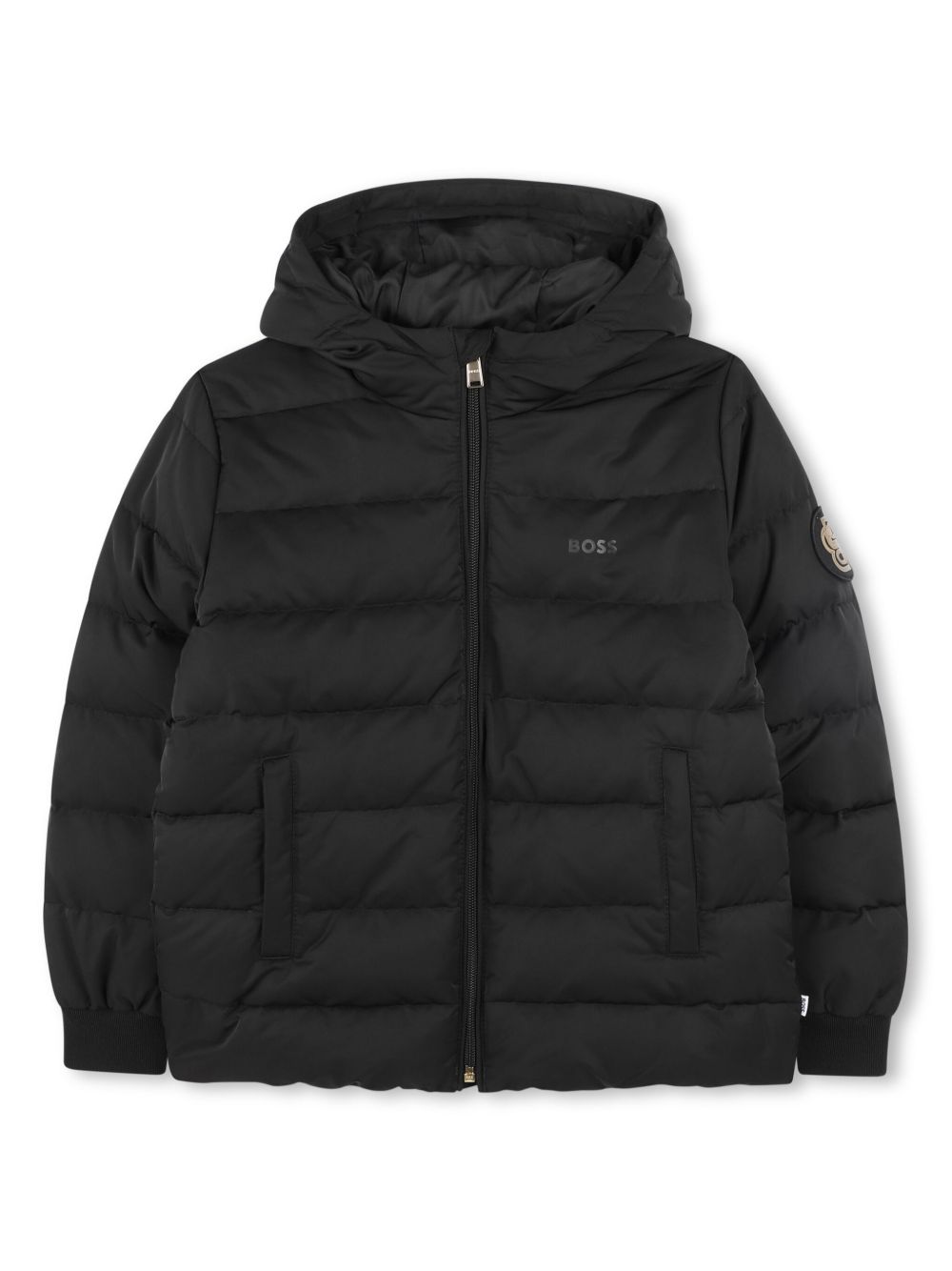 BOSS Kidswear 填充夹克 - 黑色