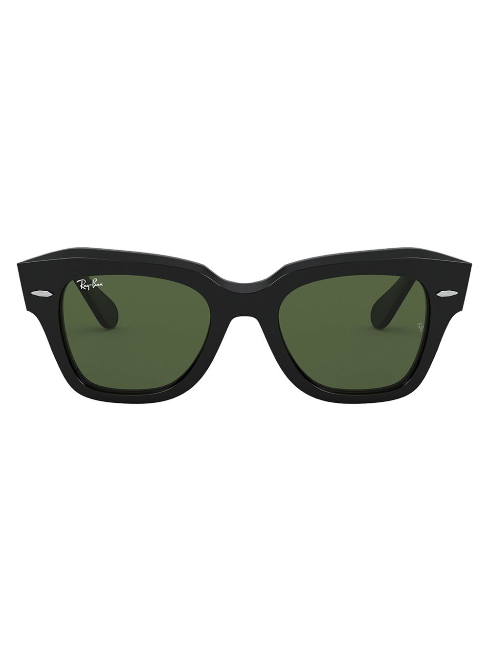 Ray-Ban State Street 方形镜框太阳眼镜 - 黑色