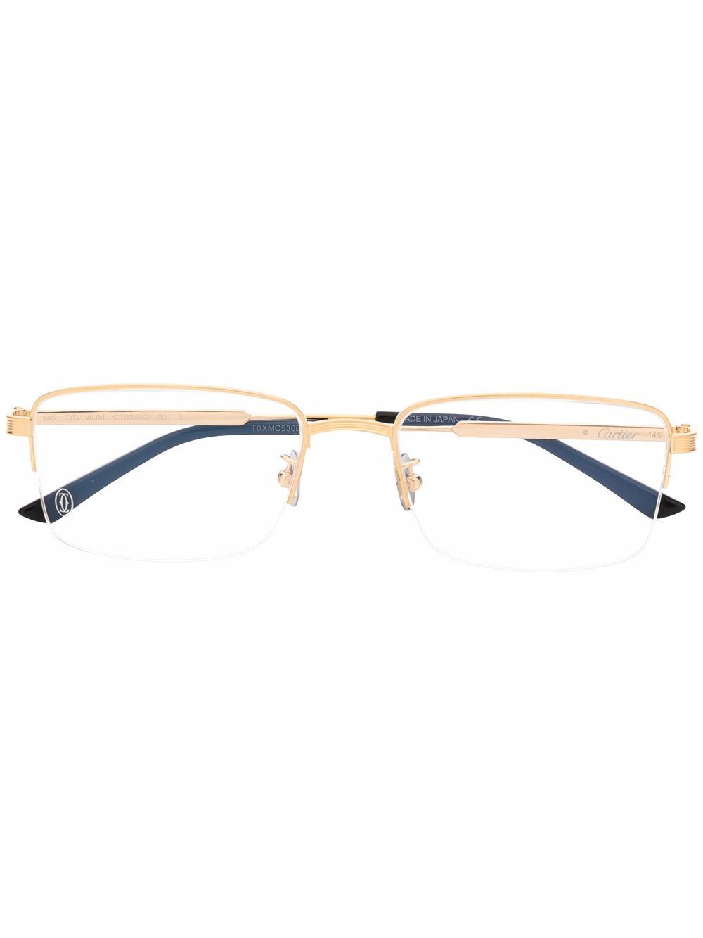 Cartier Eyewear 卡地亚眼镜系列 长方形框眼镜 - 金色