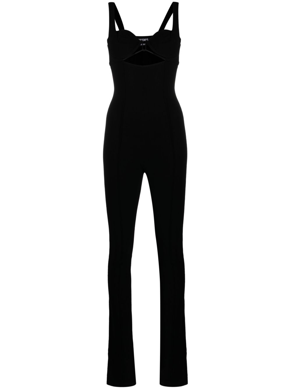 Jacquemus 心形领无袖连体长裤 - 黑色
