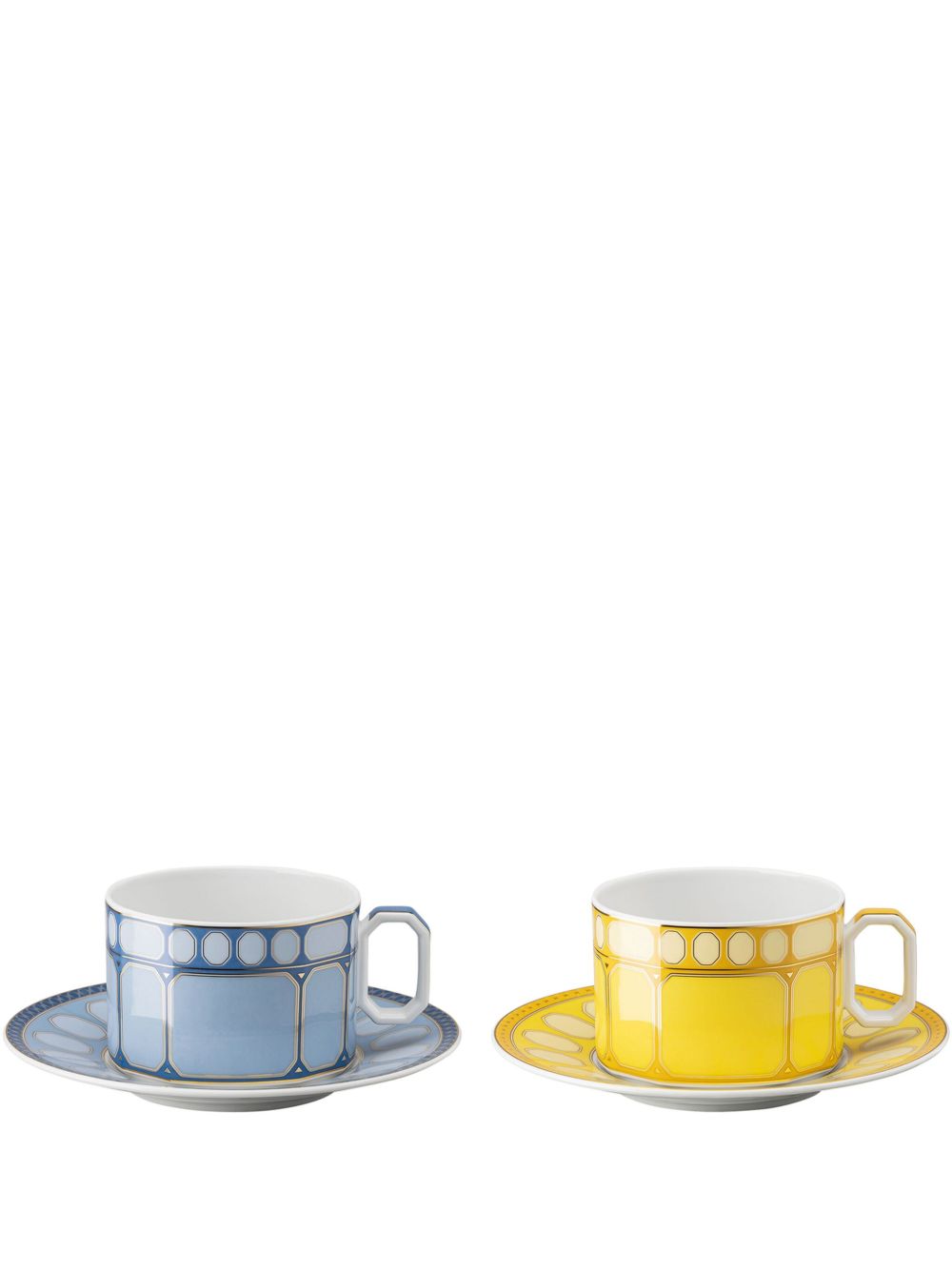 Swarovski x Rosenthal 茶杯（两件装） - 黄色
