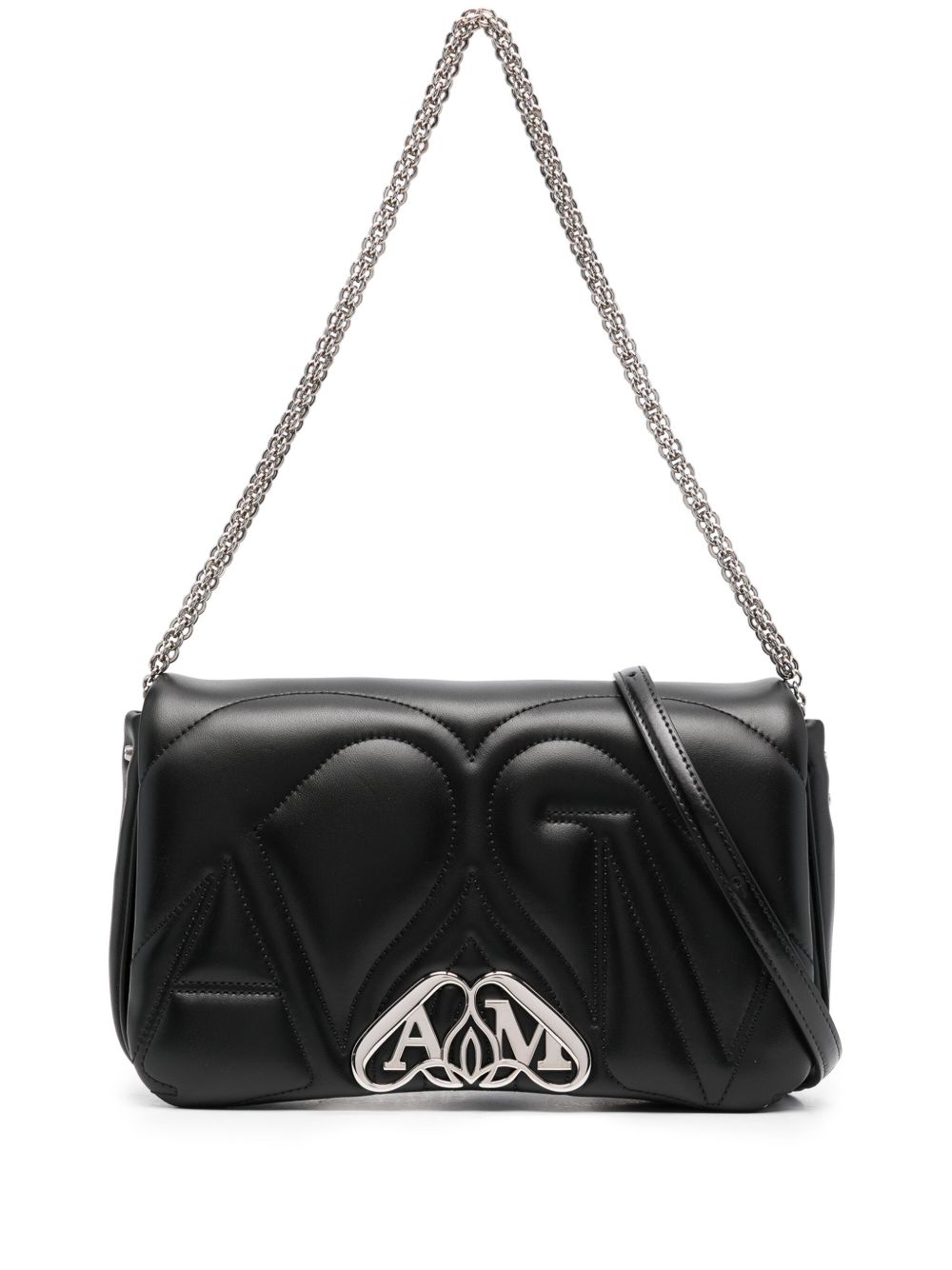 Alexander McQueen The Seal 小号单肩包 - 黑色