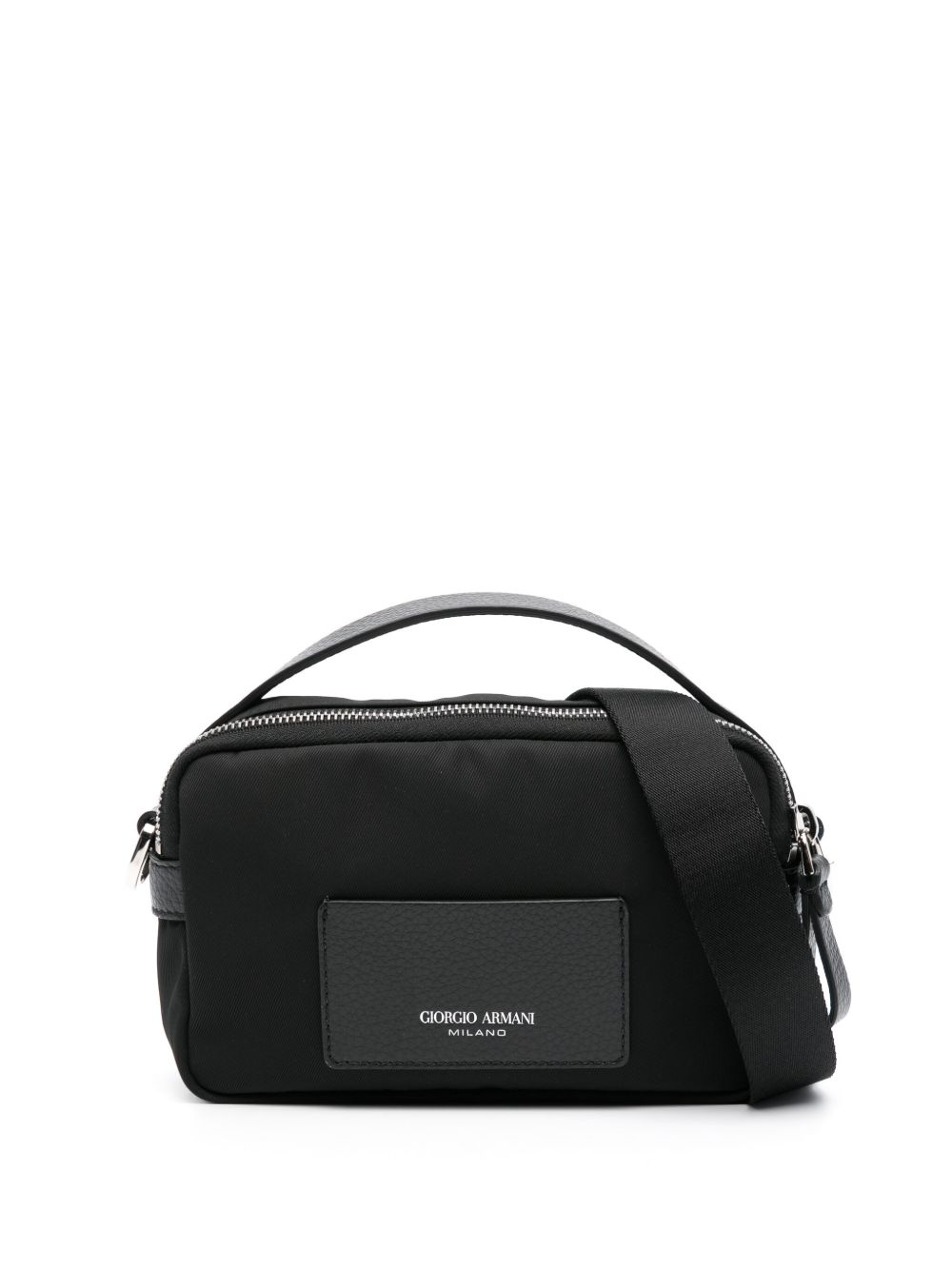 Giorgio Armani logo印花托特包 - 黑色