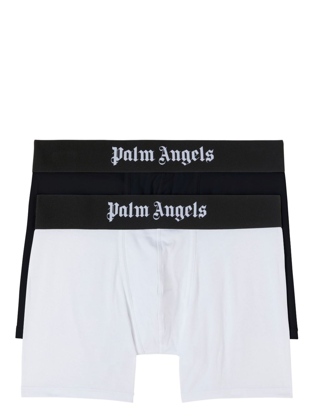 Palm Angels 经典logo裤腰四角裤（两件装） - 白色