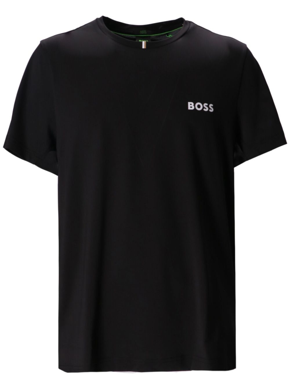 BOSS logo印花T恤 - 黑色