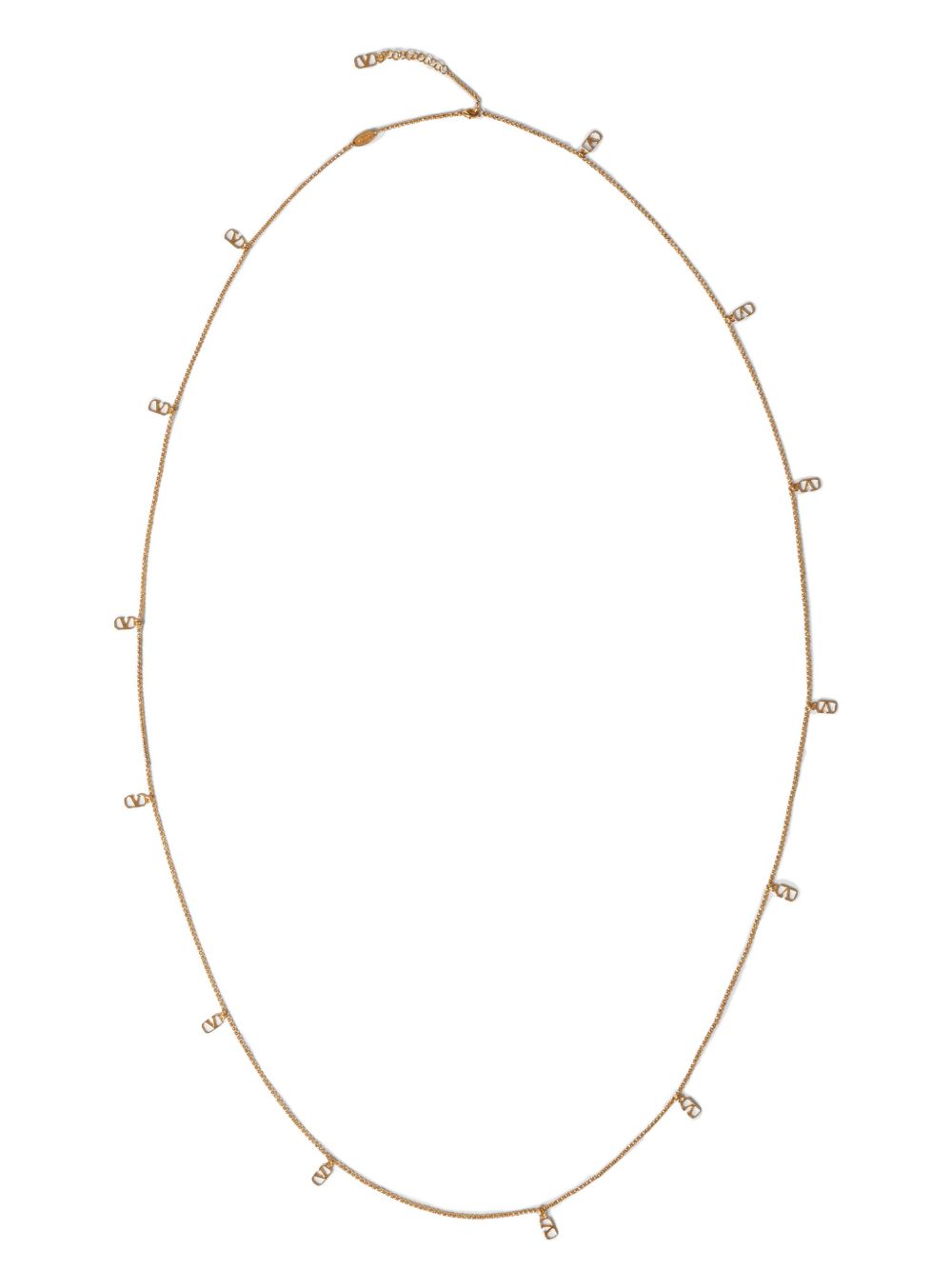 Valentino Garavani VLogo Signature 分层式项链 - 金色