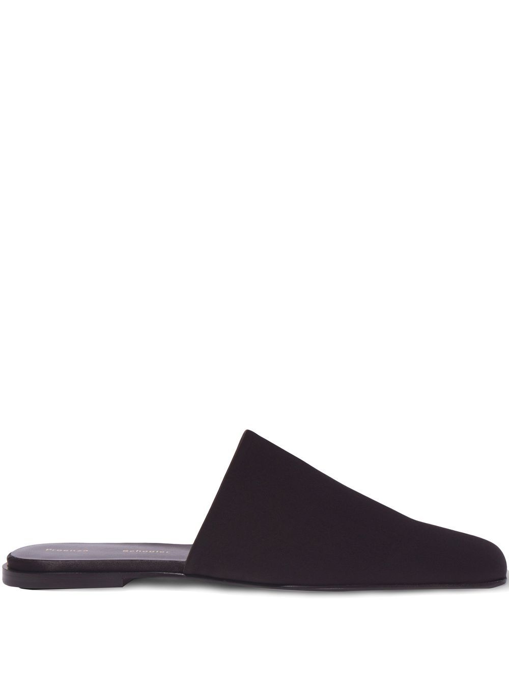 Proenza Schouler Trap satin slippers - 黑色