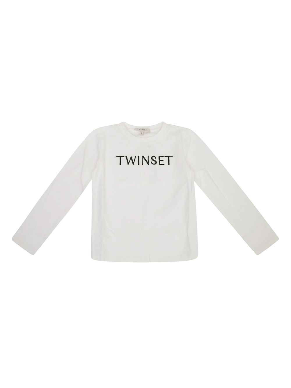 TWINSET Kids logo T恤 - 白色
