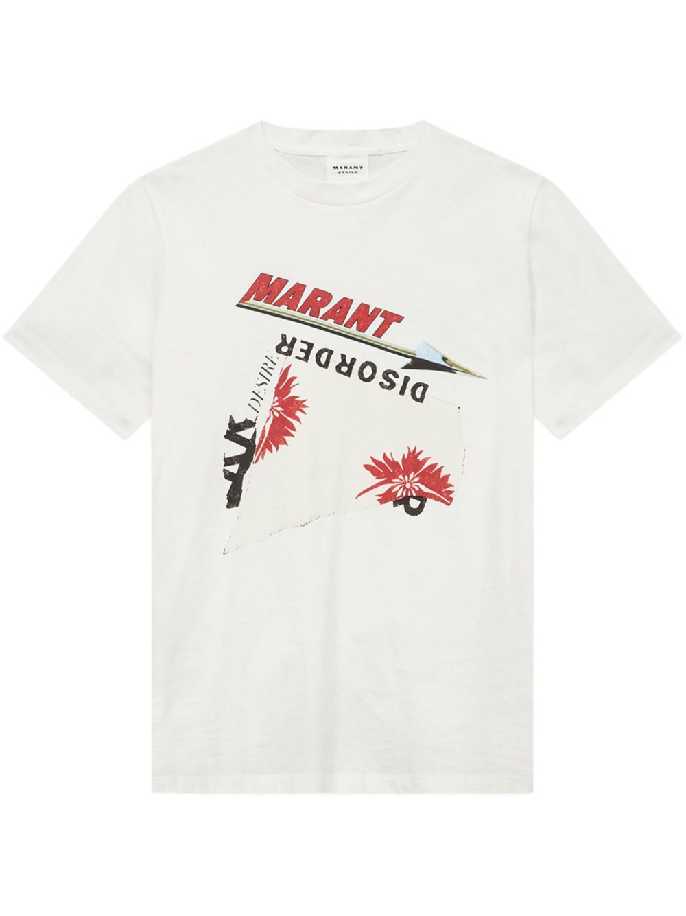 MARANT ÉTOILE Zoeline logo印花T恤 - 白色