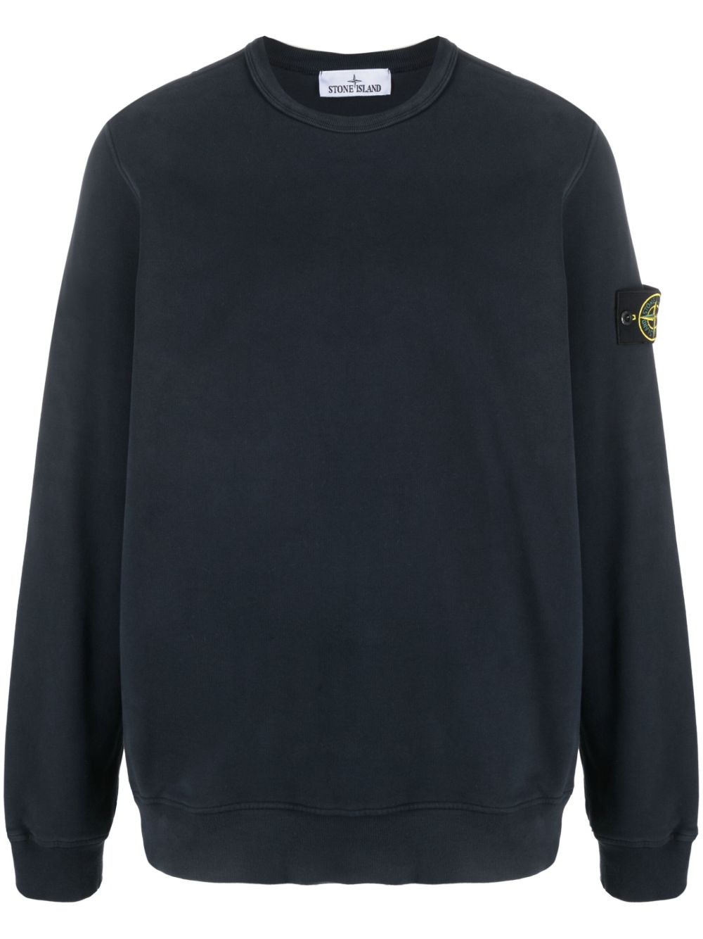 Stone Island 罗盘贴花棉卫衣 - 蓝色