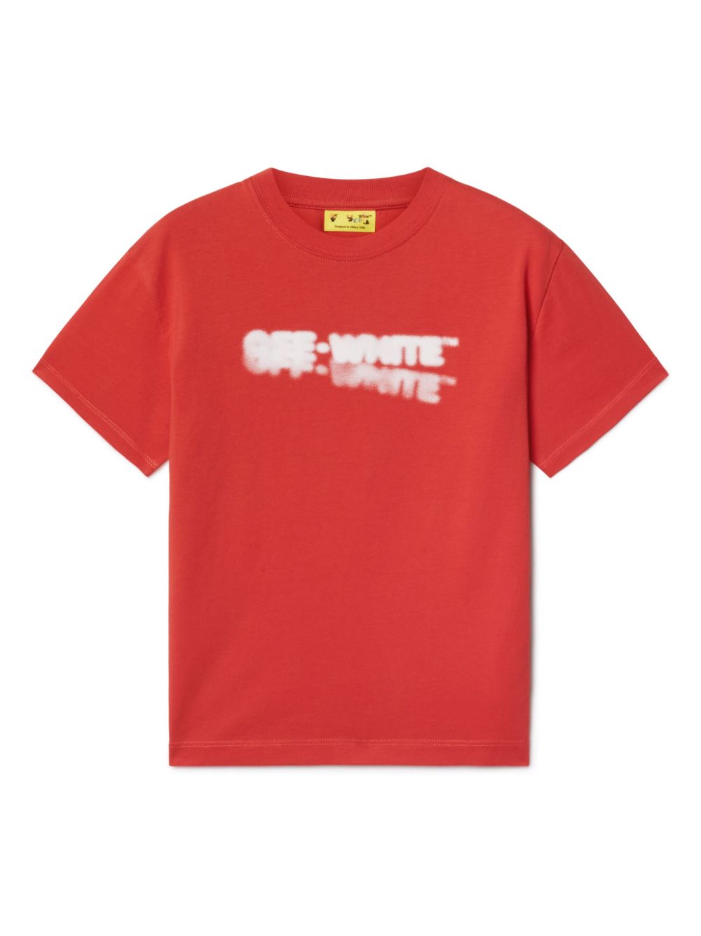 Off-White Kids Arrow Faded 棉T恤 - 红色