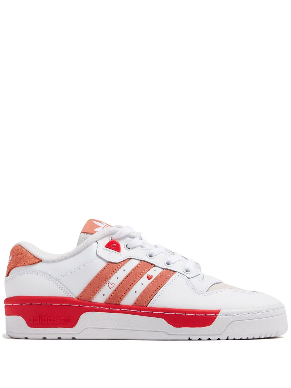 adidas Rivalry Low 皮质运动鞋 - 白色
