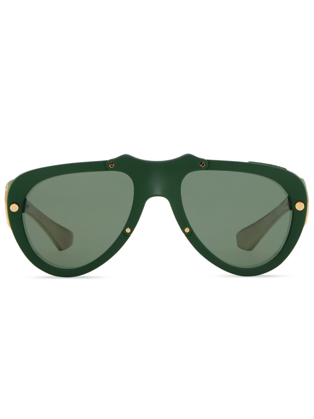 Burberry Eyewear Shield Mask 太阳眼镜 - 绿色