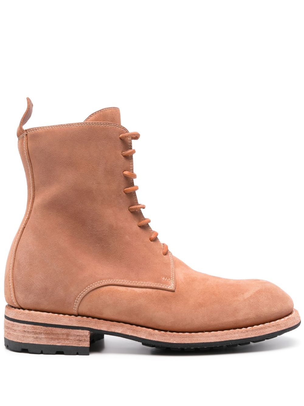 Guidi 皮质系带及踝靴 - 中性色