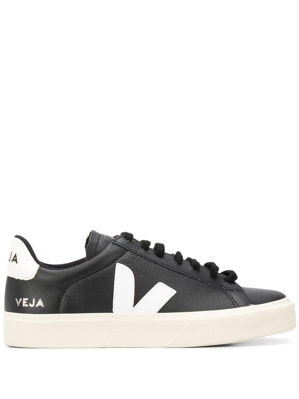 VEJA logo印花板鞋 - 黑色