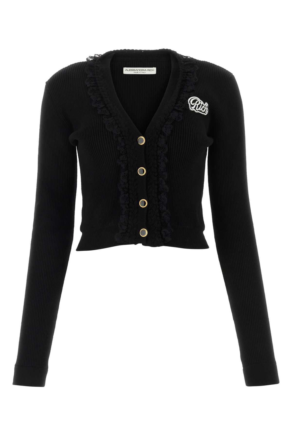 Alessandra Rich Wool Blend Knitted Cardigan