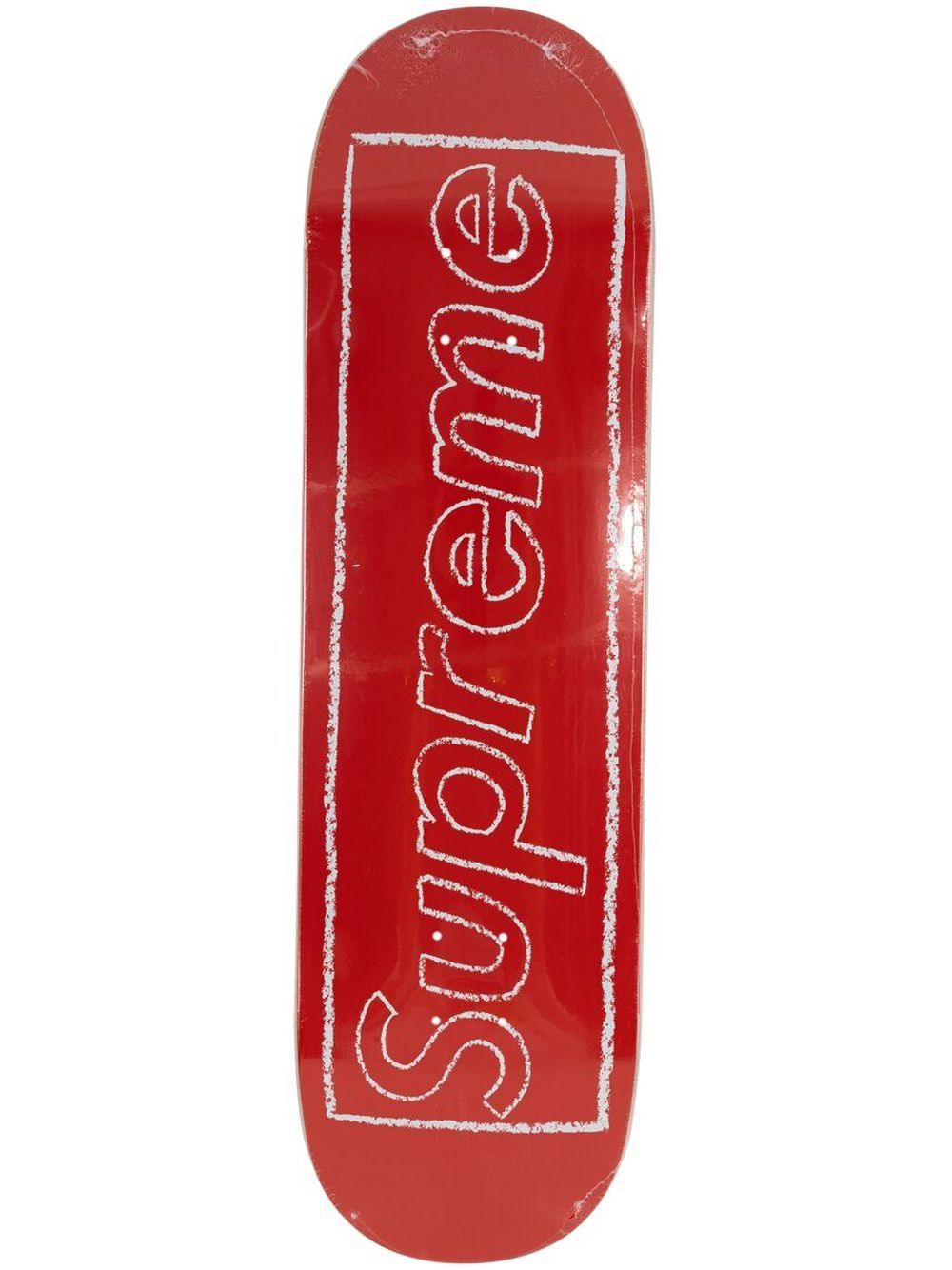 Supreme x KAWS Chalk logo滑板 - 红色