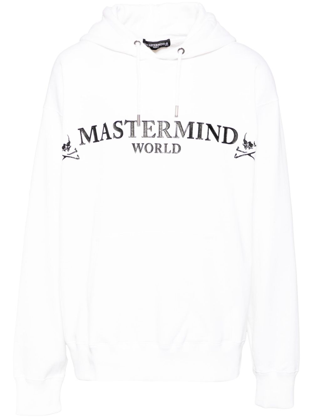 Mastermind World logo印花连帽衫 - 白色