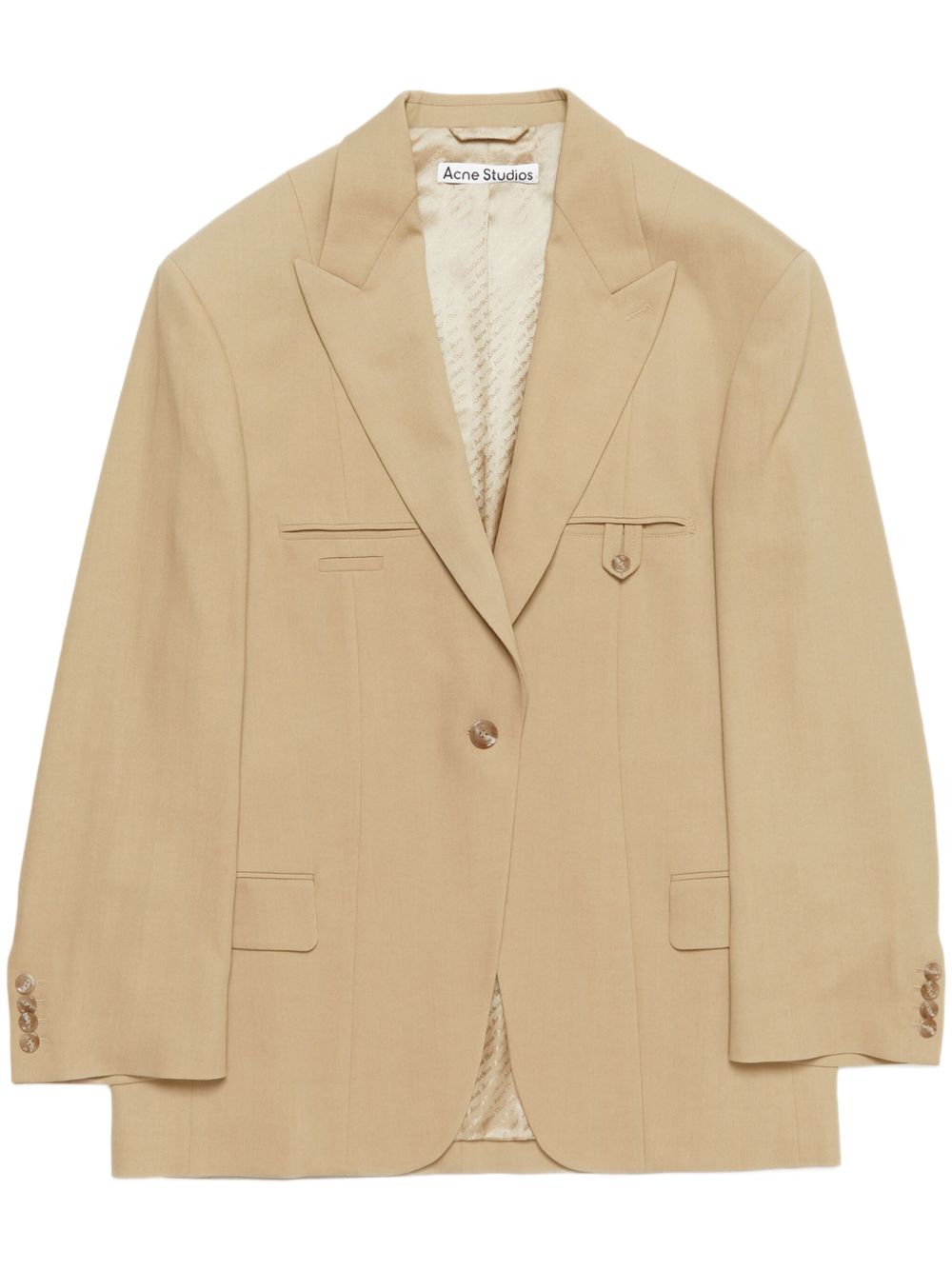 Acne Studios single-breasted blazer - 中性色