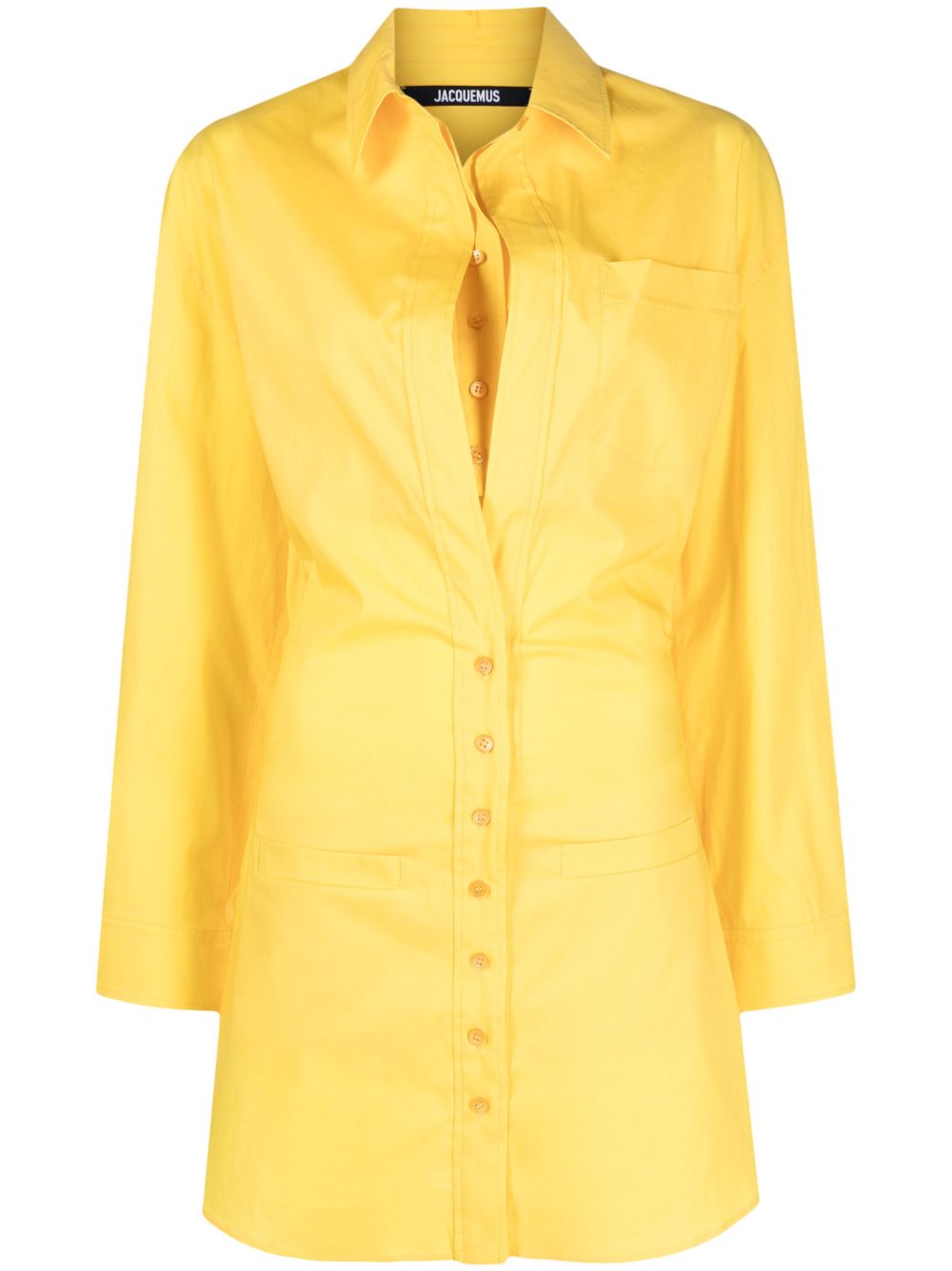 Jacquemus La Robe Baunhilha 迷你衬衫裙 - 黄色