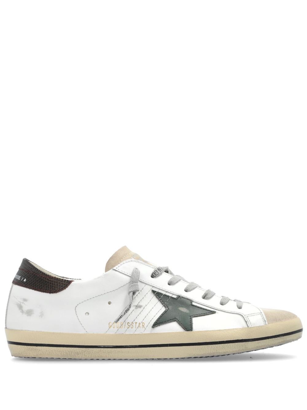 Golden Goose Super-Star 皮质运动鞋 - 白色