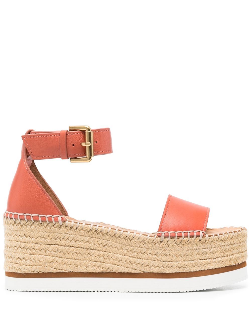 See by Chloé 75mm platform espadrilles - 粉色