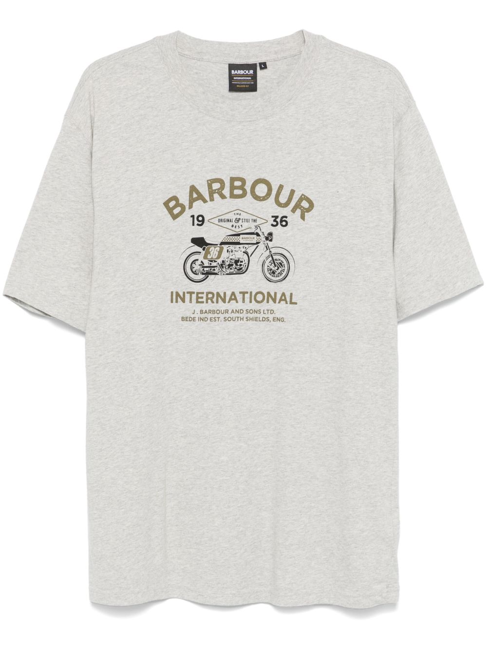 Barbour Cafe Graphic T恤 - 灰色